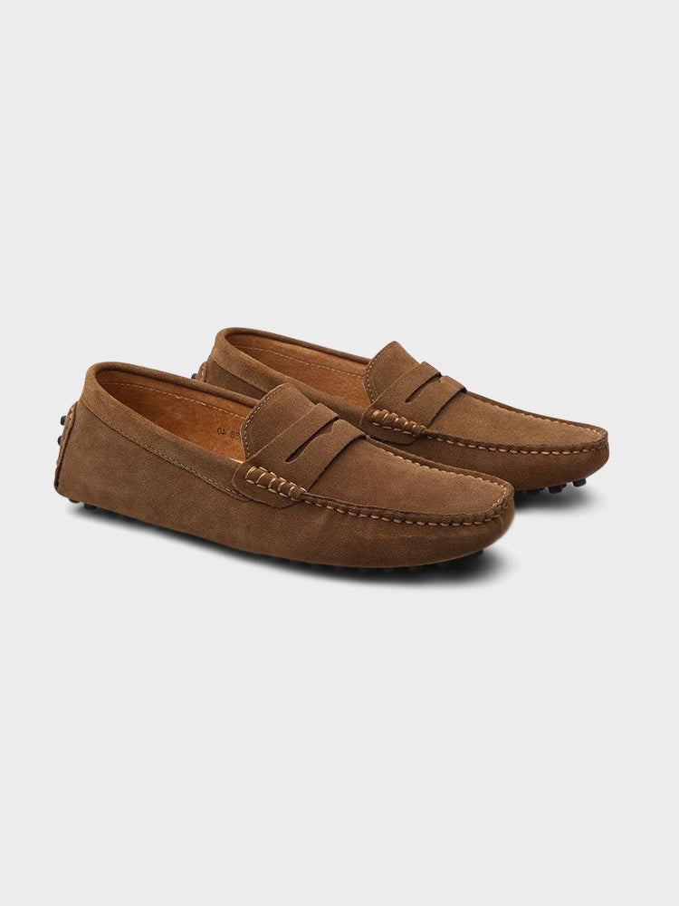 Suede Boat Loafers
