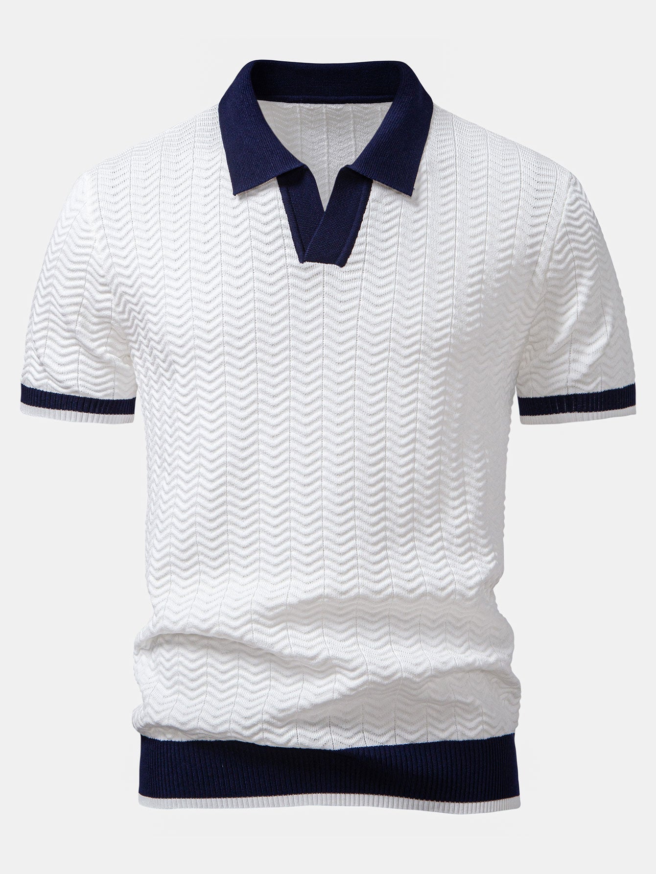 ASCOT stickad pikétröja