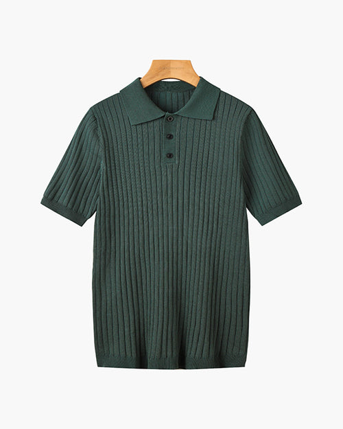 GIMCHEON Knitted Polo Shirt