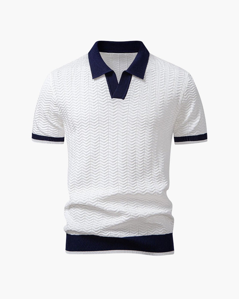ASCOT stickad pikétröja